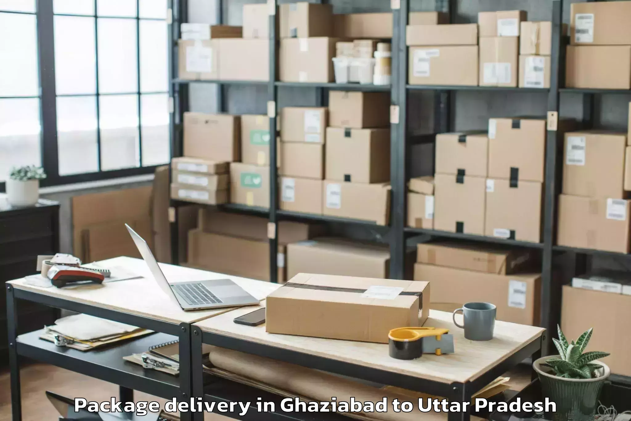 Easy Ghaziabad to Uttar Pradesh University Of Me Package Delivery Booking